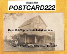 NH Center Barnstead area 1908 RPPC real photo postcard SPORTSMANS REST sign picture