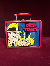 Vintage 1998 Dick Tracy Mini Metal Lunchbox with Charming Personalization picture