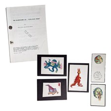 Flintstones Viva Rock Vegas Original 1999 Script and Creature Concept Art Rare picture