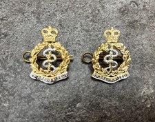 Royal Army Medical Corps-RAMC-British Army Nes un issued Collar Badges picture