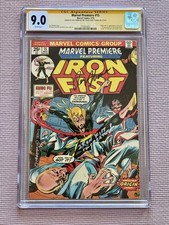 MARVEL PREMIERE IRON FIST #15 CGC SS 9.0 RARE SIGNED DICK GIORDANO ROY THOMAS  picture