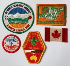 5 International Boy Scout Patches – Canada, Australia, Join In Jamboree picture