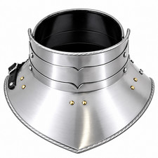 13th Century French Gorget medieval armor  for LARP, Cosplay, Renaissance Fairs, picture