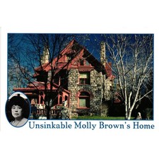 Unsinkable Molly Brown's Home Denver Colorado Vintage Postcard D-112 Lou Poulter picture