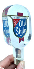 VINTAGE - HEILEMAN'S - OLD STYLE - ACRYLIC - BEER TAP HANDLE - 5 1/2
