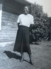 1940s African American Woman Fashion House Portrait Black Americana picture