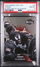 2022 SKYBOX MARVEL METAL UNIVERSE SPIDER-MAN PLANET PLATINUM #16 VENOM PSA 8 picture