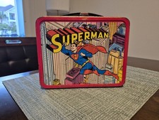 Vintage 1967 Superman Metal Lunchbox In Good Condition picture