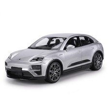 1:24 Alloy Car Model Diecast Porsche Macan Turbo Electric Silver Collectible picture