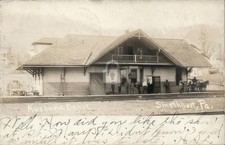 Kushequa Railroad Station SMETHPORT PA McKean County RPPC Photo Postcard COPY picture
