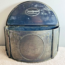 State Express Cigarette Antique Casket Tin Circa 1920’s Demilune Old Collectible picture