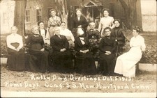 New Hartford CT Rally Day Greetings Group c1910s Real Photo Vintage Postcard bhn picture