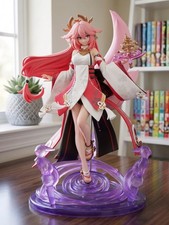 Yae Miko Figure Genshin Impact 25cm 9.8in Kitsune Shrine Maiden Anime Statue picture