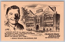 Ronald Reagan Dixon Illinois Old North High School Art Postcard Norman Ramsey picture