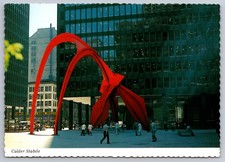 Calder Stabile Statue Dearborn St. Chicago Illinois Vintage picture