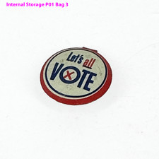 Vintage Let's All VOTE Button Pinback Political Civic Duty Memorabilia picture
