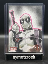 2025 Topps Chrome Deadpool Sketch by DMN X-Force Deadpool picture