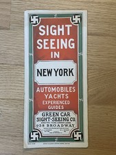 Rare 1900s The Green Car Sight Seeing Company, New York Advertising  picture