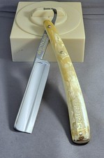 Vintage Restored DUBL DUCK - GOLDEDGE - Straight Razor - Shave Ready picture