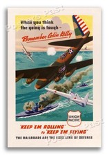 1940s “Remember Colin Kelly” WWII Historic Propaganda War Poster - 24x36 picture