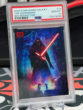 2024 Topps Star Wars Galaxy Chrome The Awakening Red Refractor 3/5 PSA 10 #79 picture