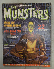 Vintage 1965 Official The Munsters Magazine Vol 1 No. 1 Paperback Comic Calendar picture