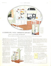 1924 Ad Hoosier Mfg Co Newcastle IN Kitchen CabinetsCupboards Breakfast Sets picture