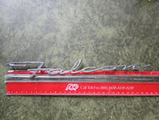 Vintage 1960s Chrome Script Ford Falcon Emblem picture