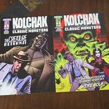 Monstrous Books Kolchak Meets the Classic Monsters #1-2 Comic Lot (2 Issues) picture