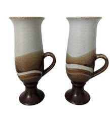 Otagiri Japan Vintage Mid Century Modern Footed Irish Coffee Cups Set of 2 MCM picture