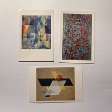 Vintage Guggenheim Postcards Set Of 3 Mondrian Delaunay Moholy-Nagy Fine Art picture