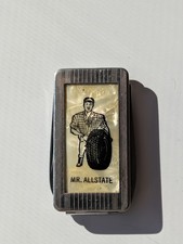Vintage Sears Pocket Knife Nail File Money Clip Gas Oil Mr Allstate Advertising  picture