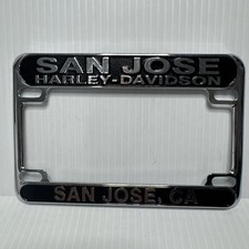 Motorcycle License Plate Frame - SAN JOSE HARLEY-DAVIDSON SAN JOSE Ca. Brand New picture