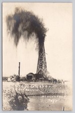 Vintage Real Photo Postcard Spindletop Gusher Texas Oil Boom 1901 picture