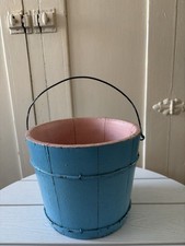 Rachel Ashwell Shabby Chic Couture Vintage Blue Pail Bucket picture