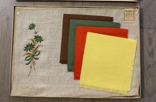 **VINTAGE** Paragon (4) Jute Placemats & Napkins - IN BOX picture