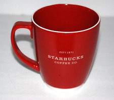 Starbucks Red White 2007 Coffee Cup Mug 18 oz 