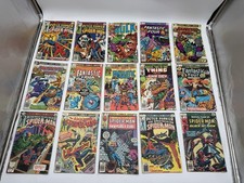 Vintage Marvel Comics Lot 15 Spider-Man Fantastic Four Hulk 1970s Bronze Age #4 picture