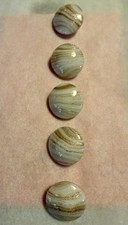 5 Vintage White Glass Buttons Gold Aventurine Swirl Glass Shank 7/8 Inch 22mm picture
