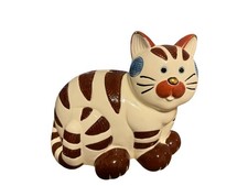 Vintage large Kitty Cat tiger Banks coin 8