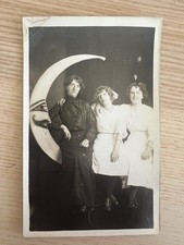 3 Ladies On A Paper Moon RPPC Comet Photo Studios picture