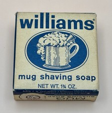 J.B. Williams Co Mug Shaving Soap 1.75 Ounce Bar New Vintage Advertising Box picture