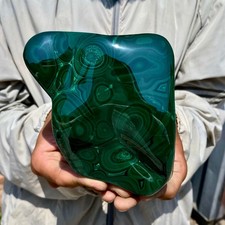 2.4LB TOP Natural Malachite crystal quartz Mineral specimen Reiki gem picture
