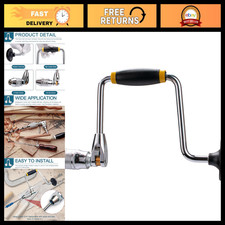 Heavy-Duty Hand Crank Drill for Woodworking - 12-Inch Swing Arm Bit Brace Tool picture