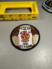Vintage 1991 SQ Cal RR Ready To Serve Sectional Patch VG+ (A4) picture