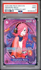 ONE PIECE EB03-EXTRA BOOSTER -ONE PIECE HEROINES EDITION- VINSMOKE REIJU PSA 9 picture