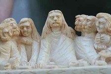 🔴JESUS UNSMOKED LAST SUPPER SIGNED ISMAIL OZEL MEERSCHAUM PIPE MUSEUM QUALITY picture
