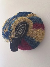 Macaw Parrot Woven Palm Mask EMBERA TRIBE Darien Rainforest Panama picture