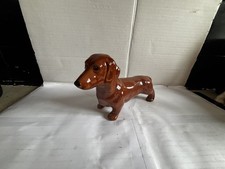Vintage Beswick Dachshund Large Tan Brown Sausage Dog Figurine Mid Century Retro picture
