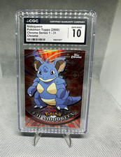 Topps Pokemon CGC 10 2000 Topps Chrome Spectra Series 1 #31 Nidoqueen Card picture